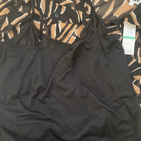 DKNY Women's Printed Button-Front Long-Sleeve Shirt - Picture 9 of 9